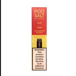 Pod Salt Go Strawberry Banana 2500pfs 2%