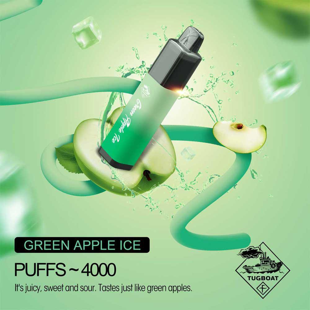Tugboat 4000 pfs Green Apple ice