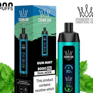 Crown Bar Gum Mint 8000pfs 5mg