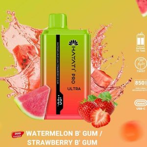 Hayati Pro Ultra Watermelon B'gum / Strawberry B'gum 15000pfs 2%