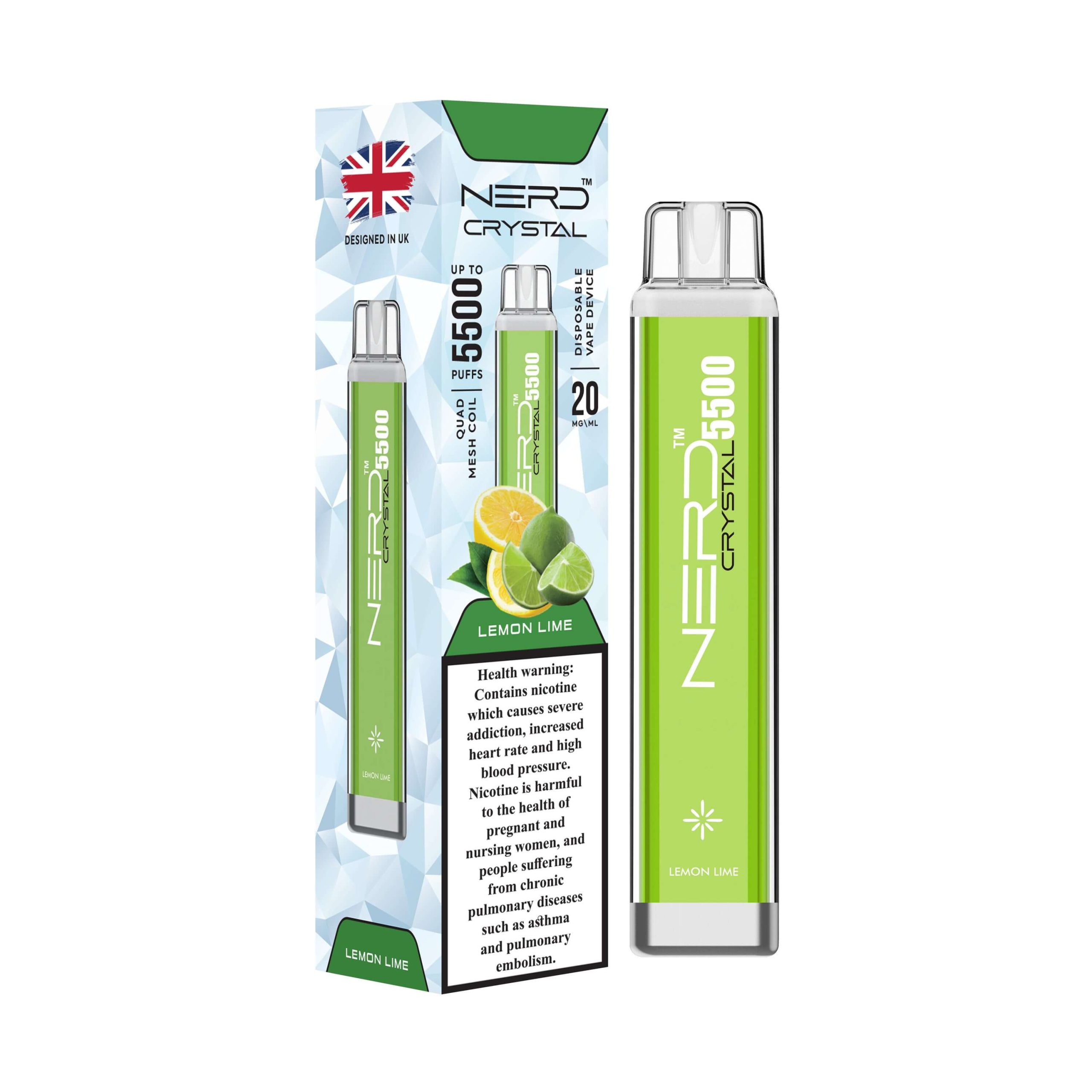 NERD Crystal Lemon Lime 55000pfs 20mg