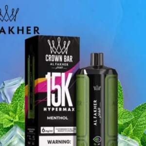 Crown Bar Hyper Max Menthol 15000pfs 6mg
