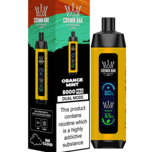 Crown Bar Orange Mint 8000pfs 5mg