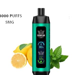 Crown Bar Lemon Mint 8000pfs 5mg