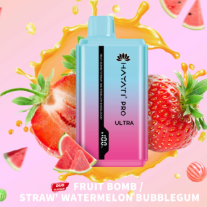Hayati Pro Ultra Fruit Bomb/Straw watermelon Bubblegum 15000pfs 2%